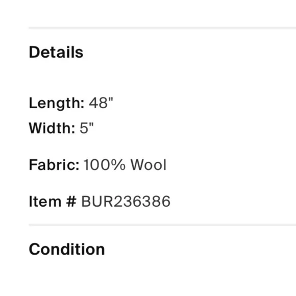 Burberry brown braided scarf 100% wool - Picture 6 of 6